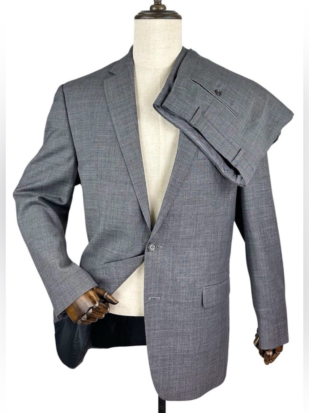 Chaps Two-Piece Suit Blazer 44L Pants 42x30
